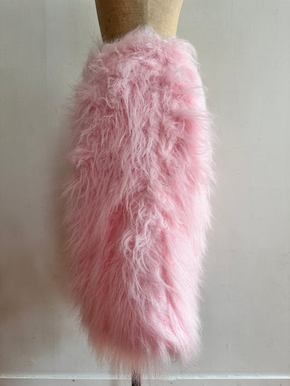 old fur half pants / pink