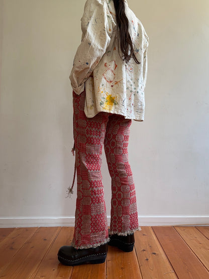 old coverlet slim flare pants / red