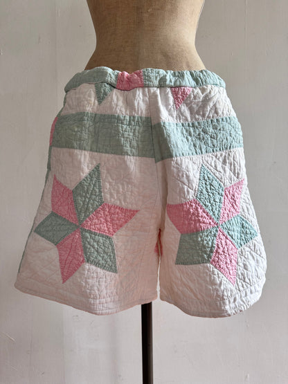old quilt short pants