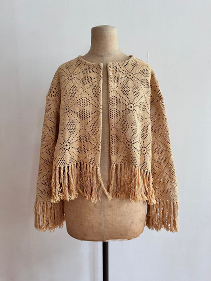 old crochet lace little jacket