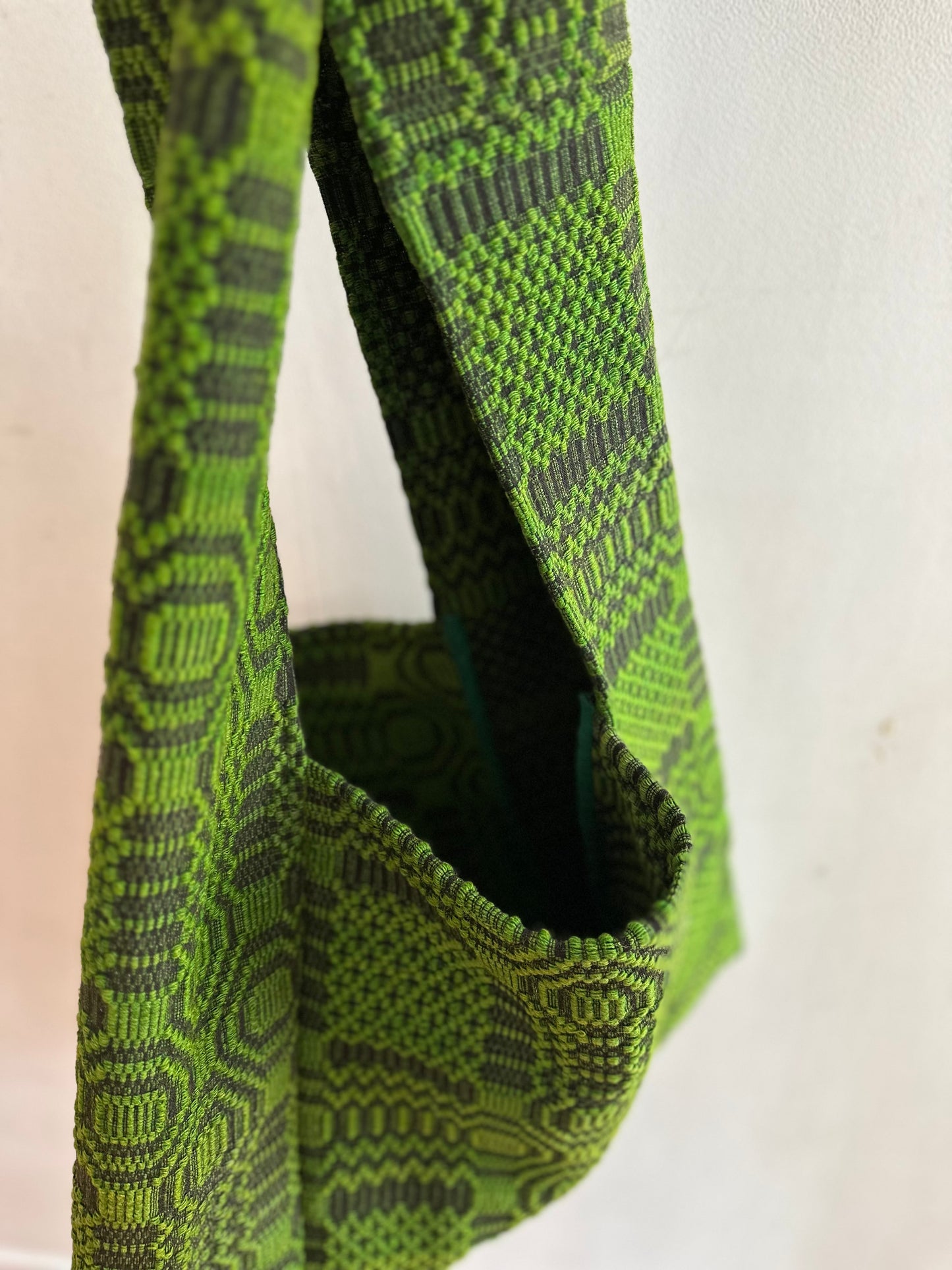 old coverlet monk bag / green