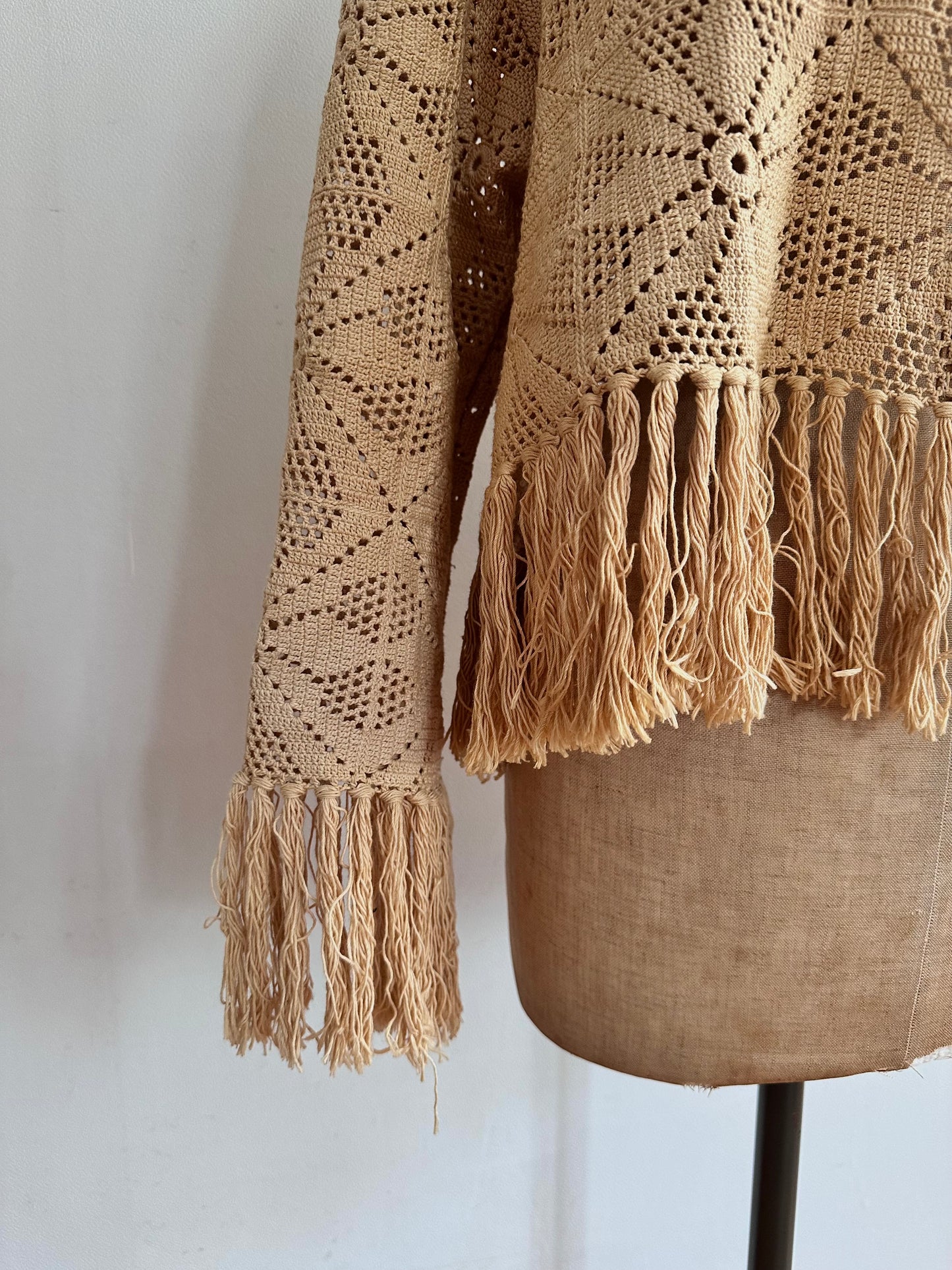 old crochet lace little jacket