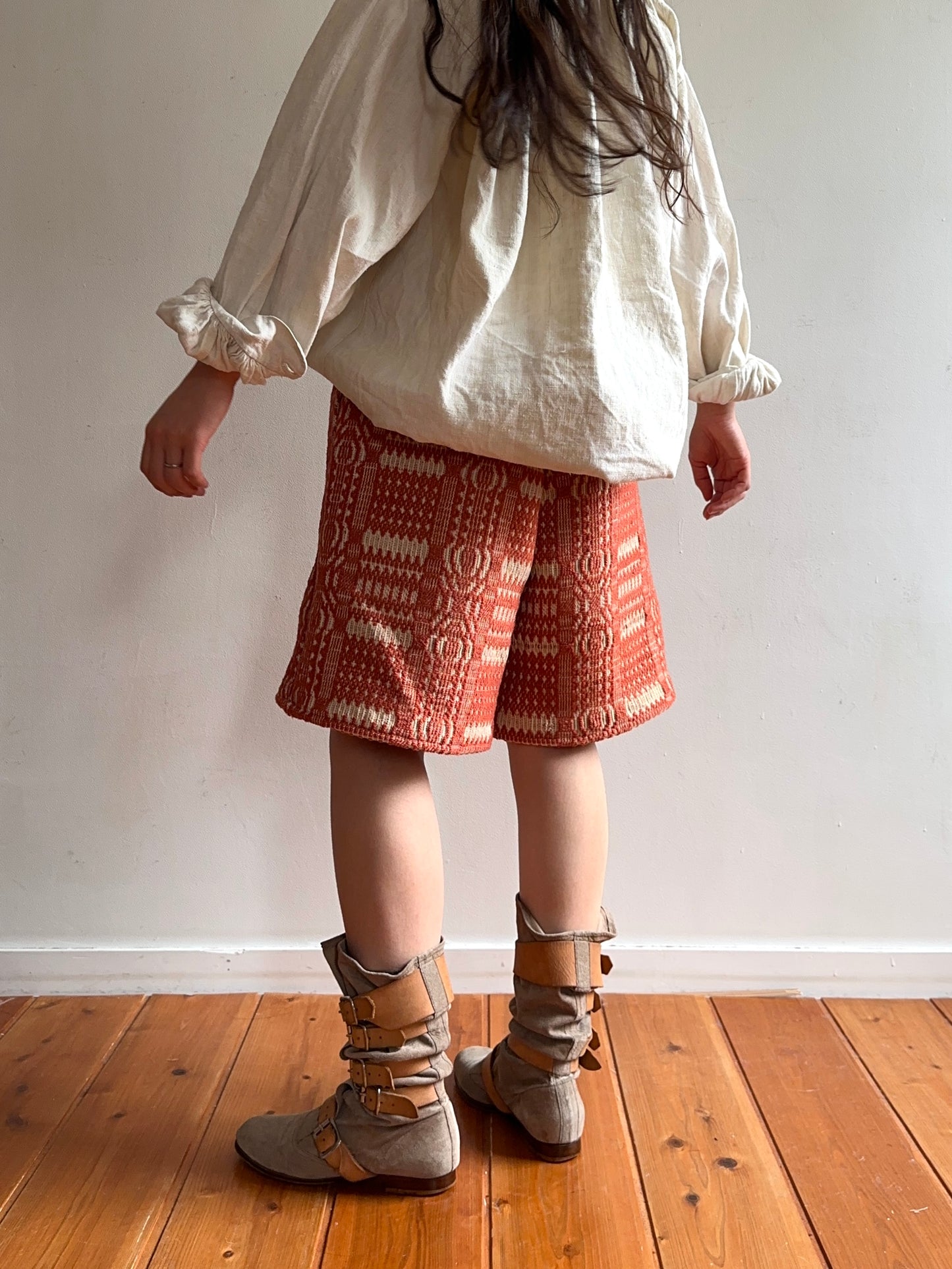 old coverlet short pants / terracotta