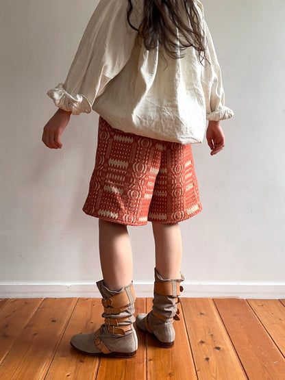old coverlet short pants / terracotta