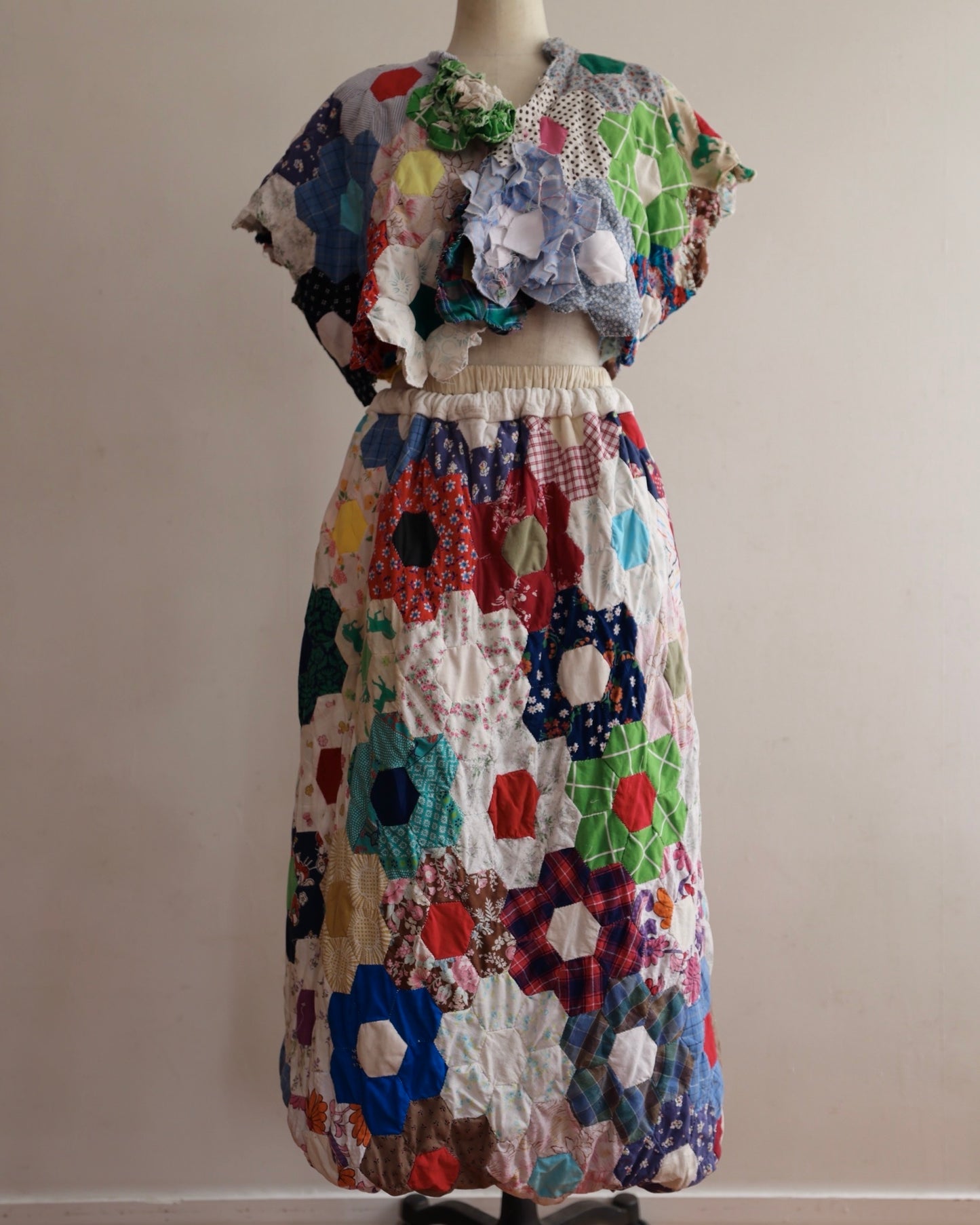 old quilt double face bloomin' two piece