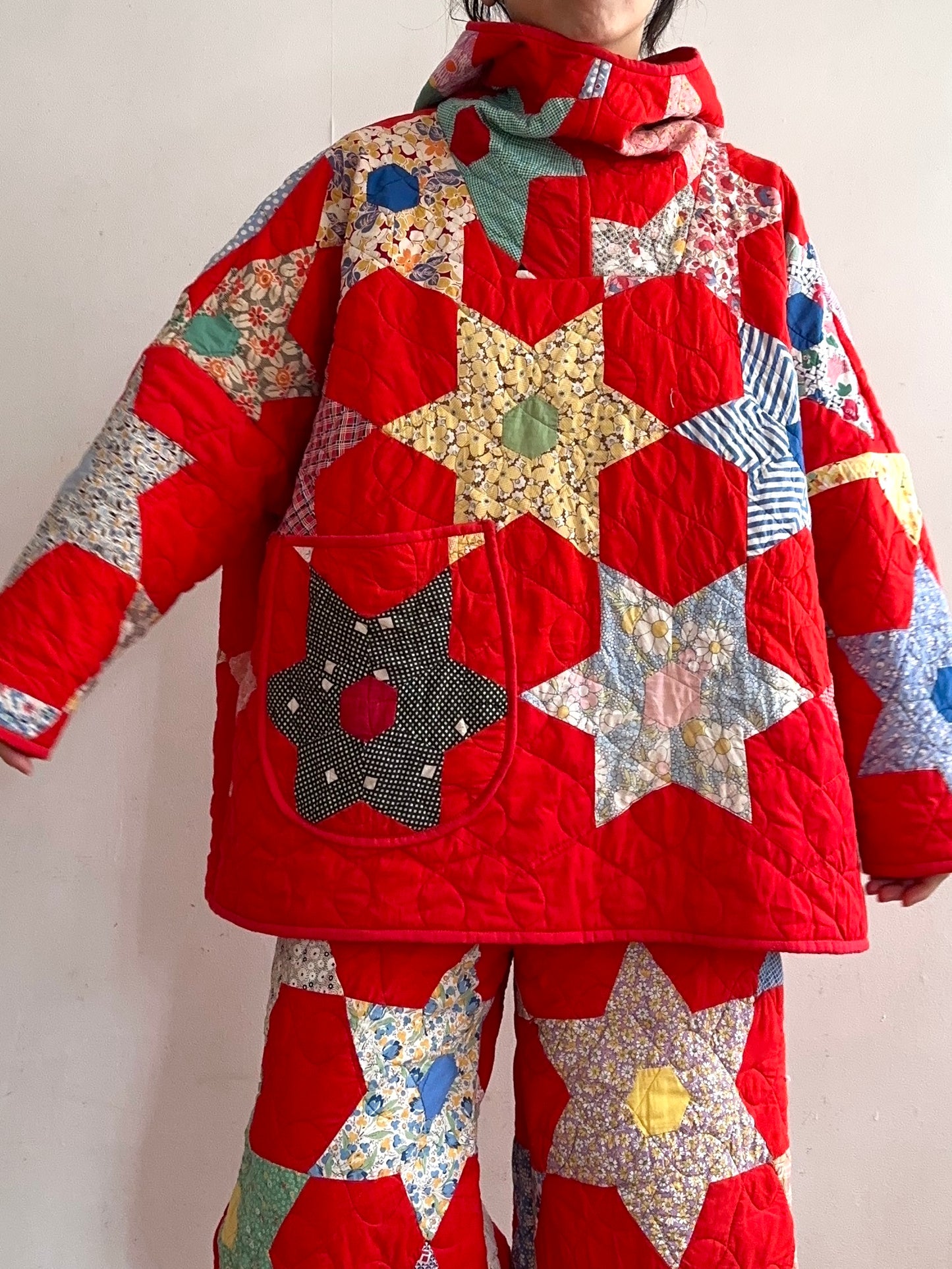 old quilt parka