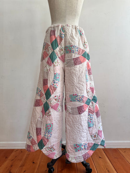 old quilt wide pants