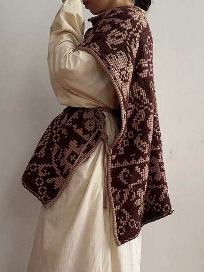 old coverlet wide vest
