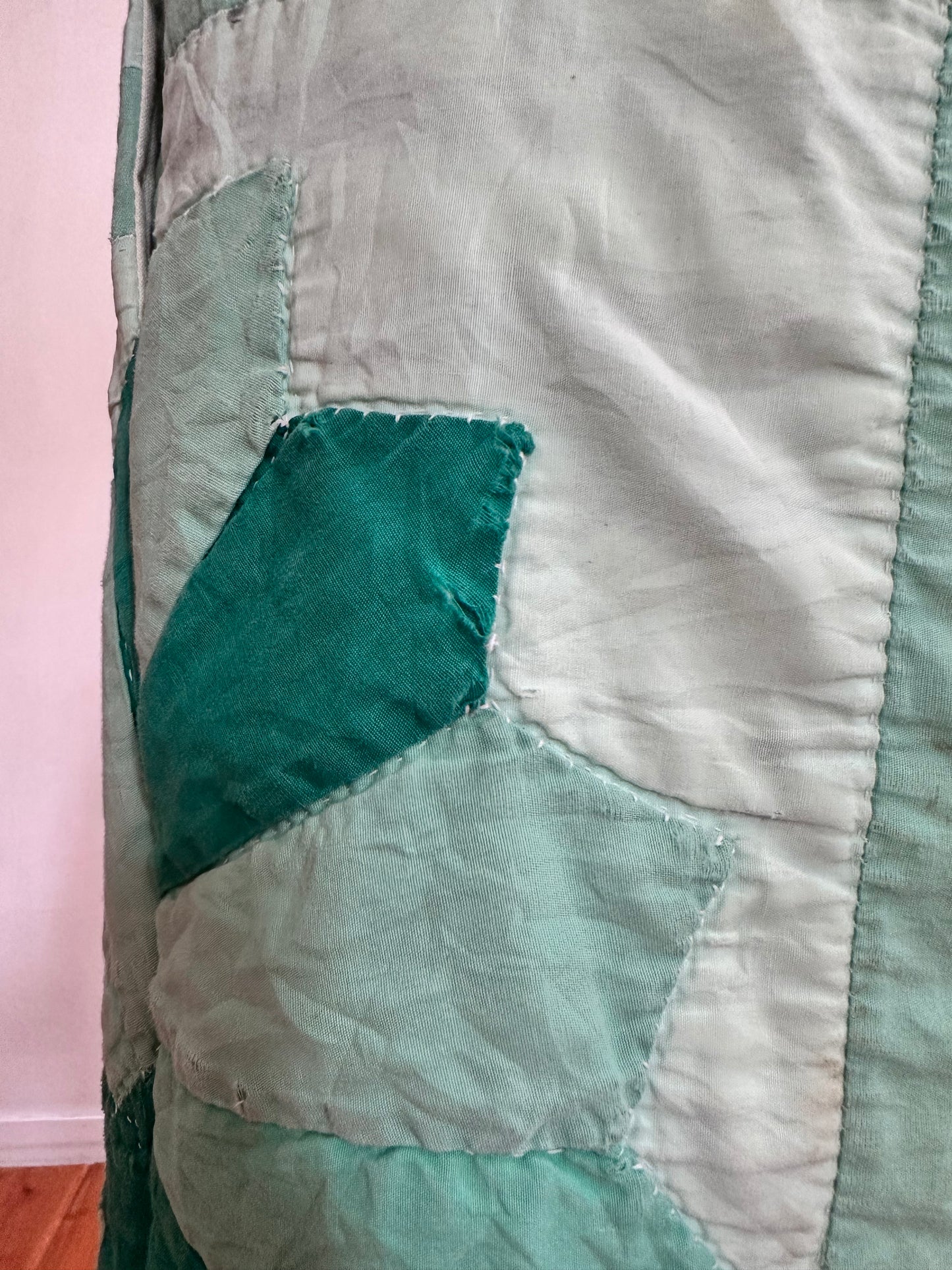 old quilt slim pants “boro”