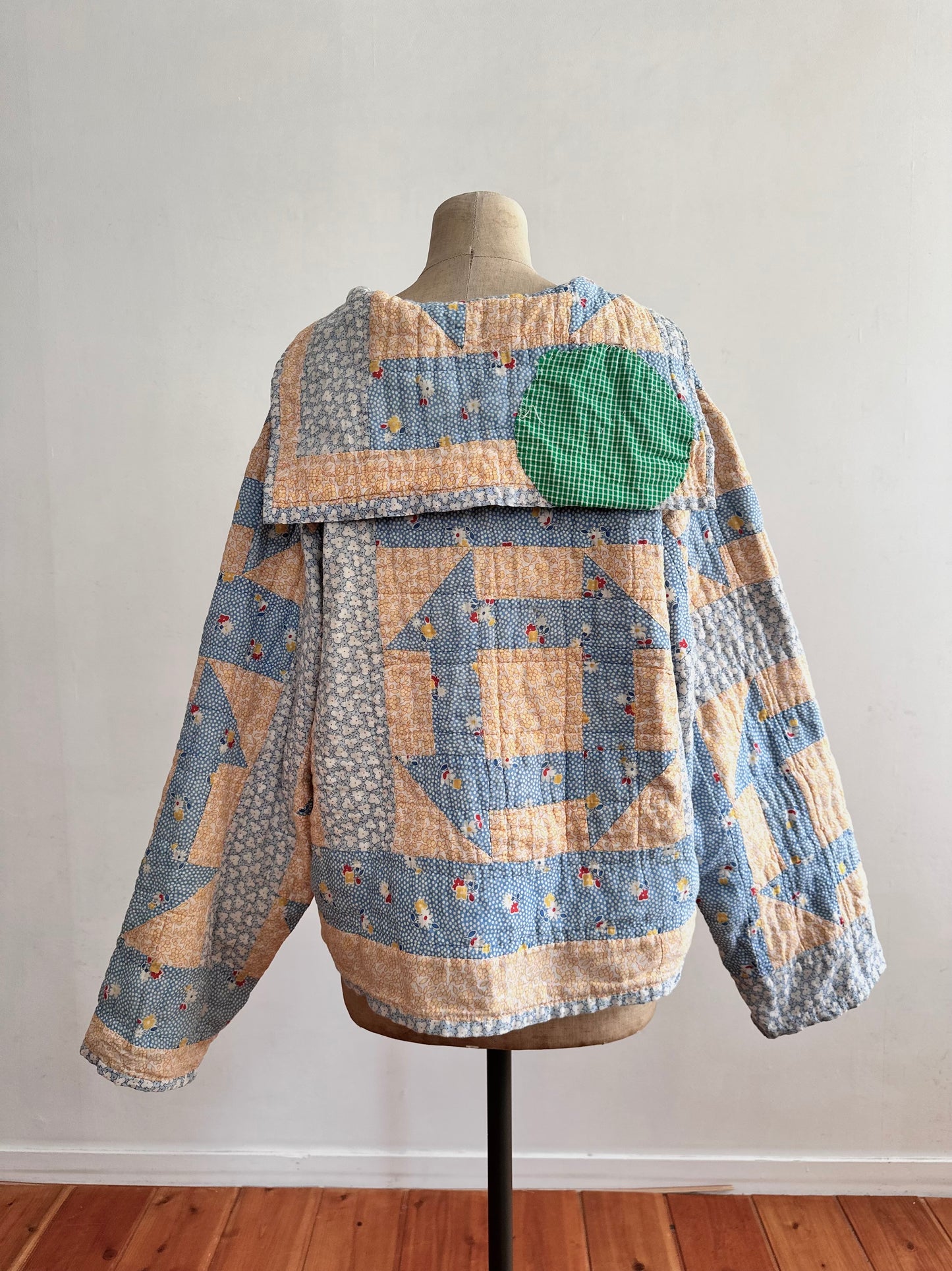 antique quilt sailor shirt