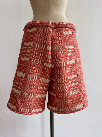 old coverlet short pants / terracotta
