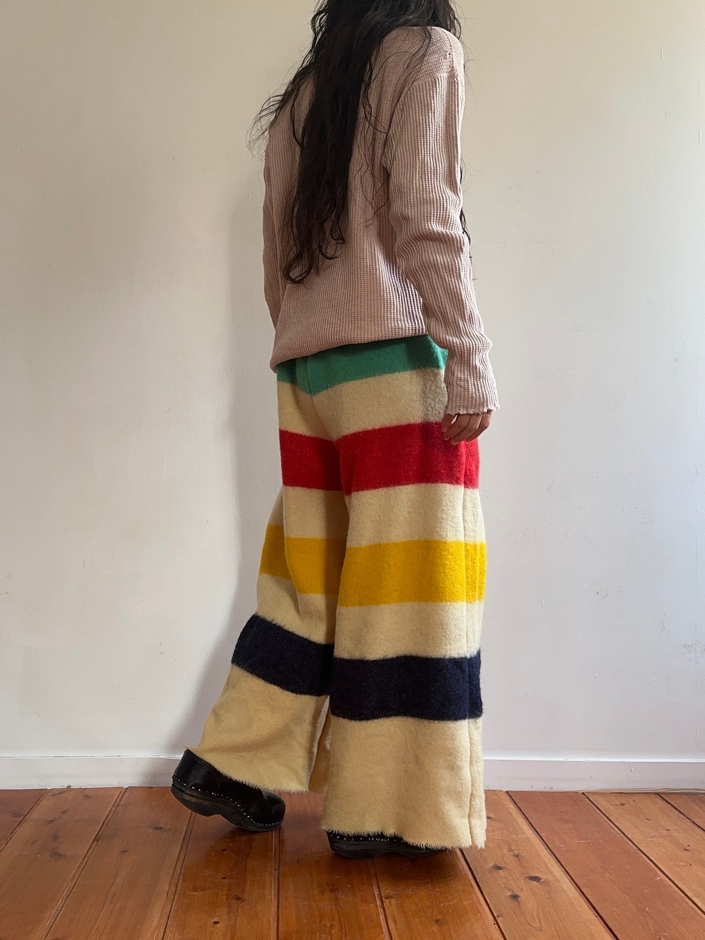 old blanket wide pants