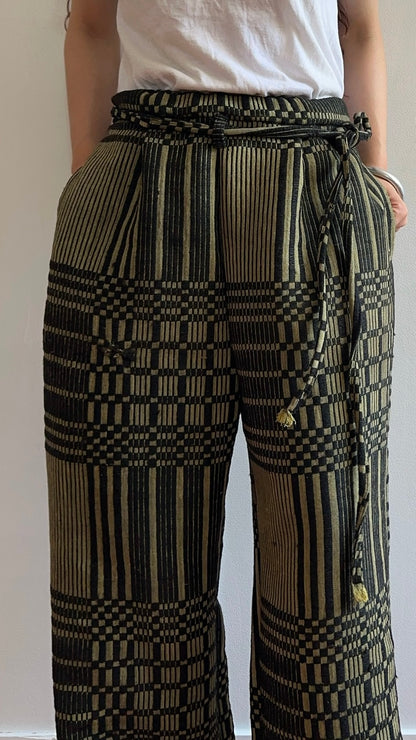 old coverlet tuck wide pants