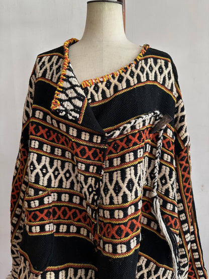 old handwoven textile set-up