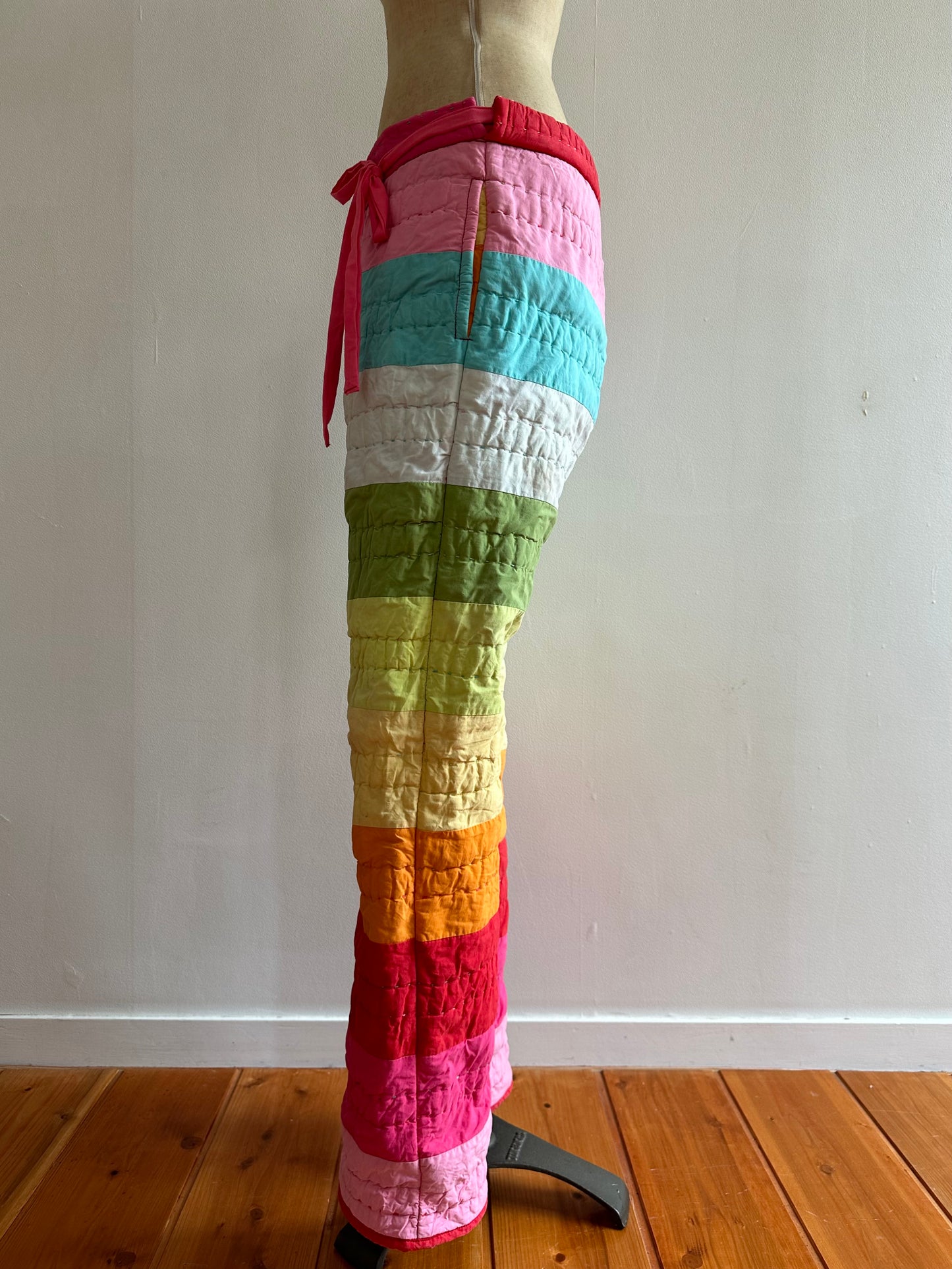 old quilt slim pants