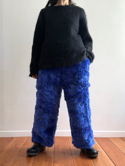 old fur pants / lapis lazuli