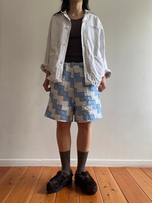 old quilt short pants