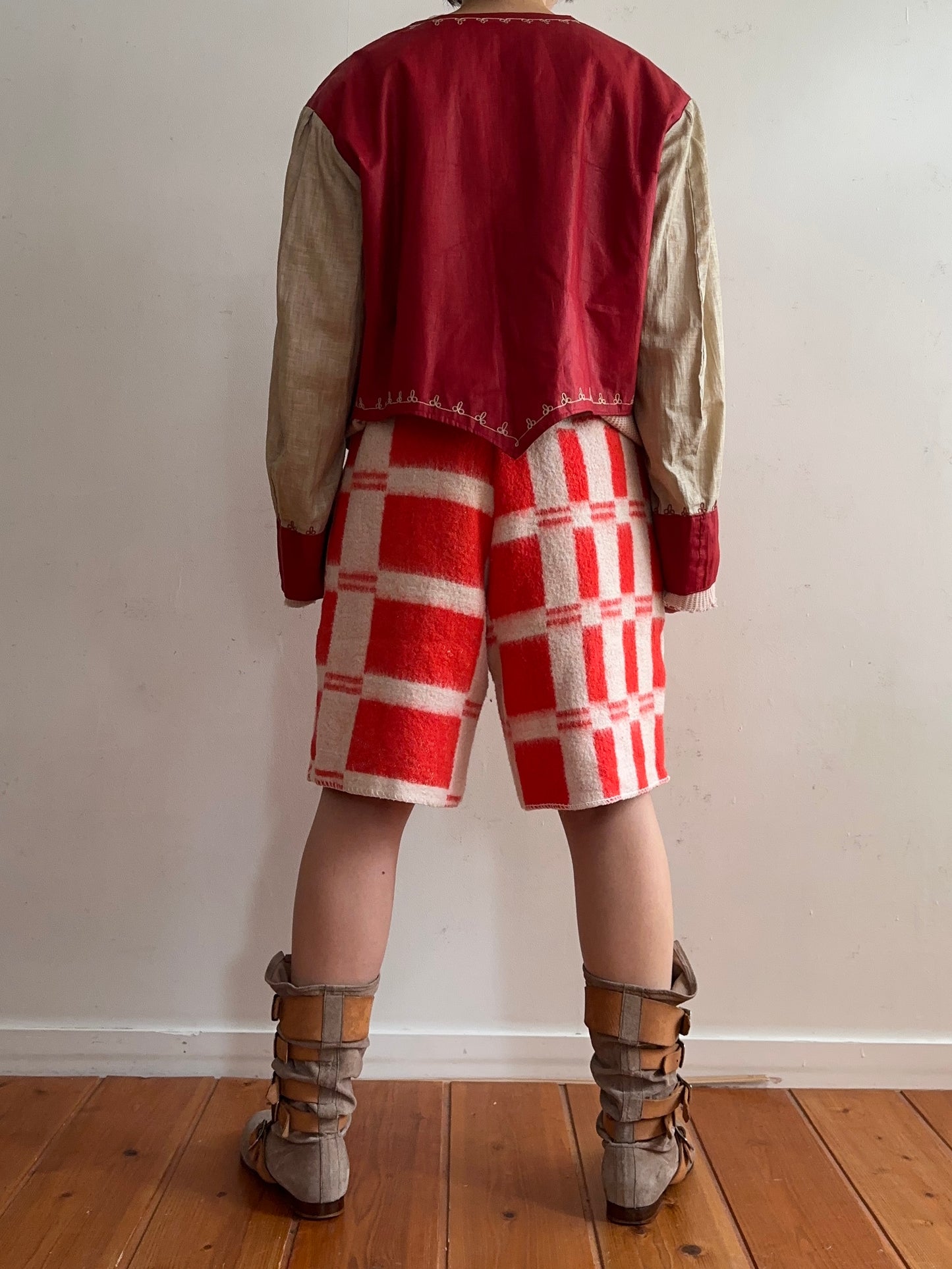 old blanket short pants