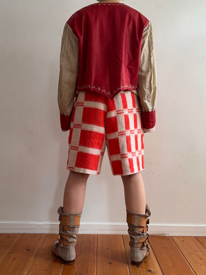 old blanket short pants