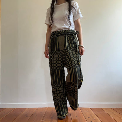old coverlet tuck wide pants