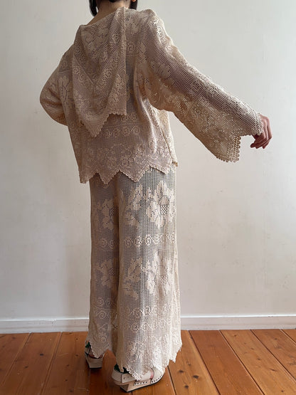 old crochet lace sailor shirts