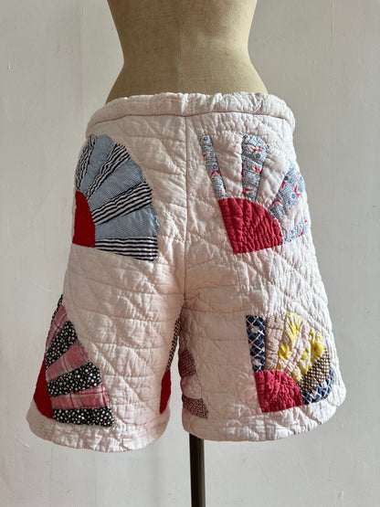 old quilt short pants