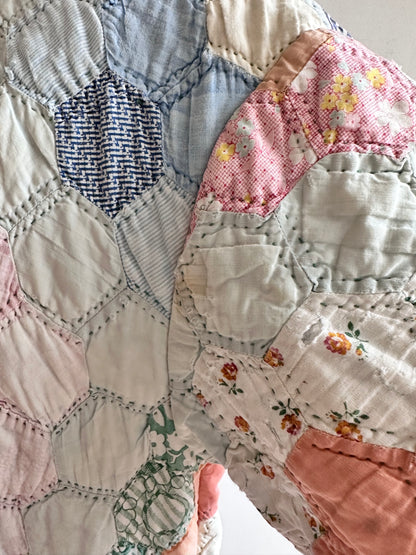 old quilt dress coat