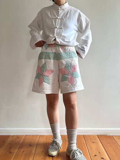 old quilt short pants