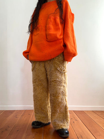 old fur pants / custard
