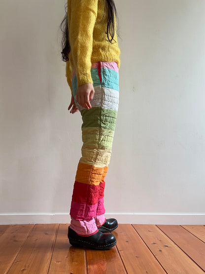 old quilt slim pants