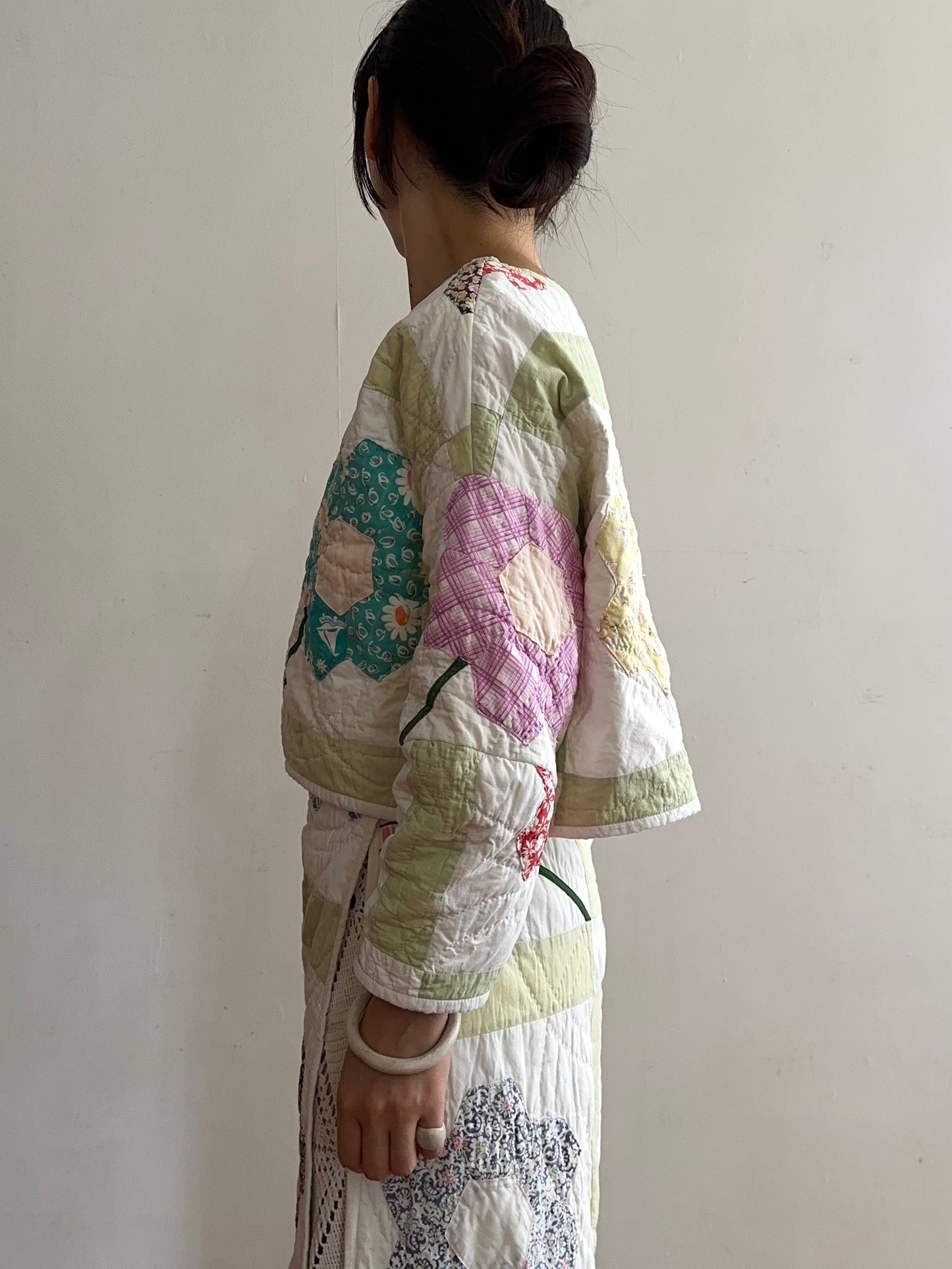 old quilt lantern tops