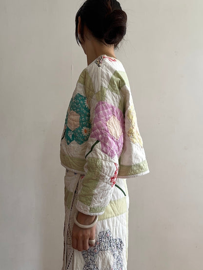 old quilt lantern tops