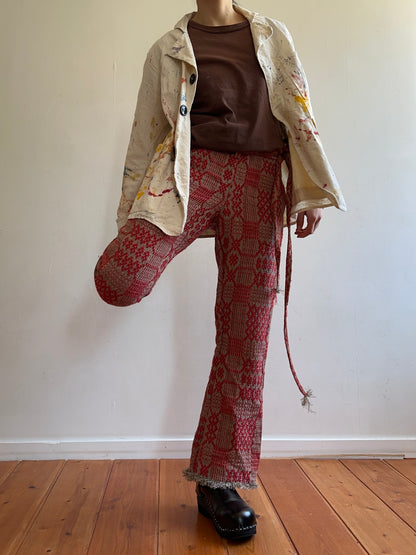 old coverlet slim flare pants / red