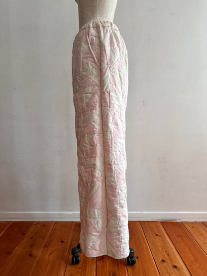 old quilt wide pants
