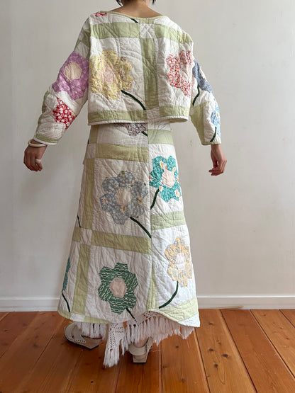 old quilt lantern tops