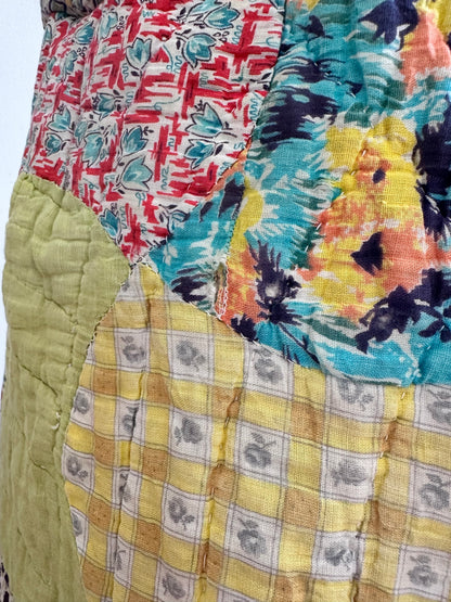 old quilt tuck wide pants