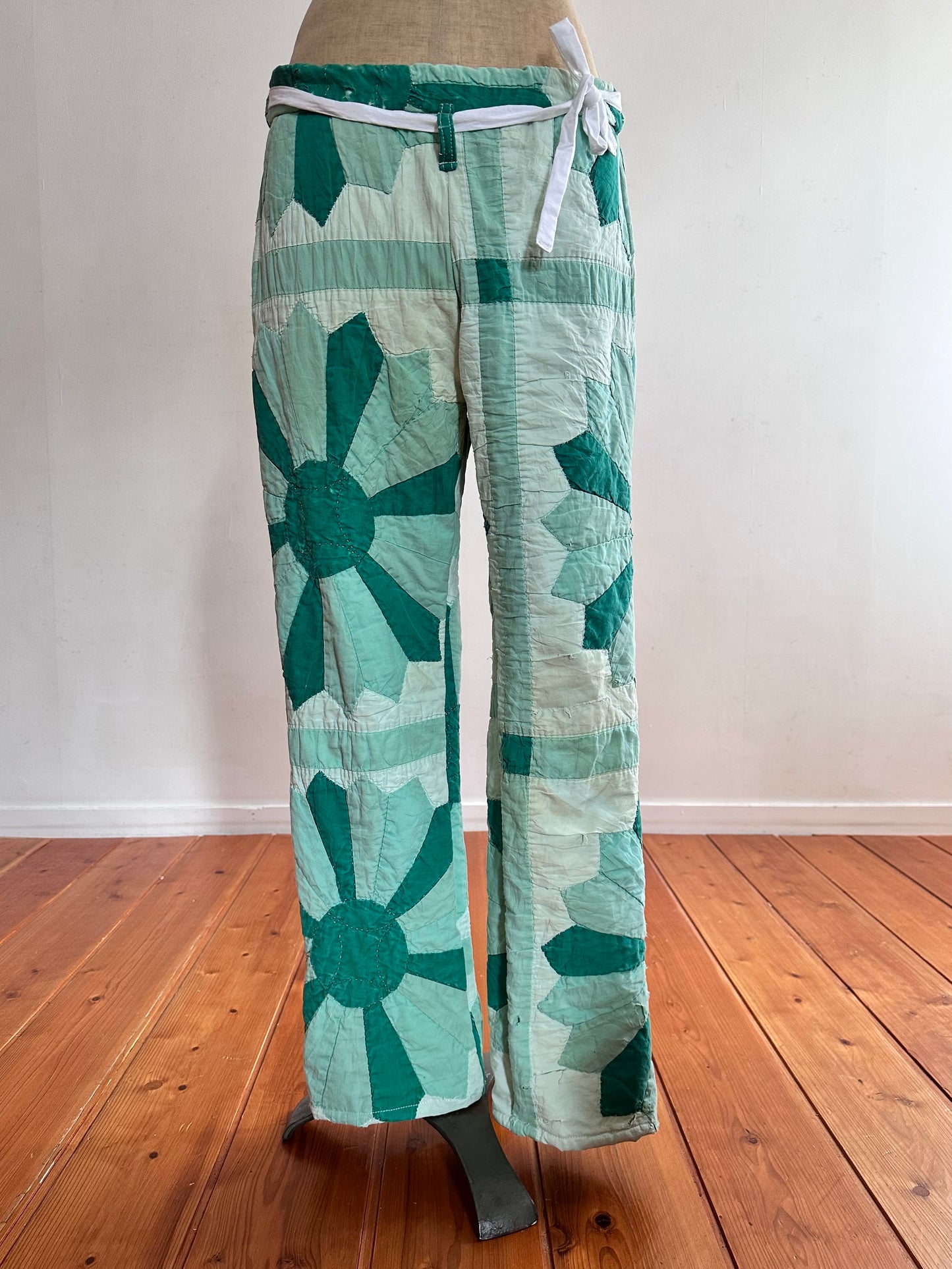 old quilt slim pants “boro”