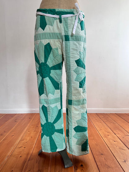 old quilt slim pants “boro”