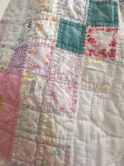 old quilt tuck short pants “boro”