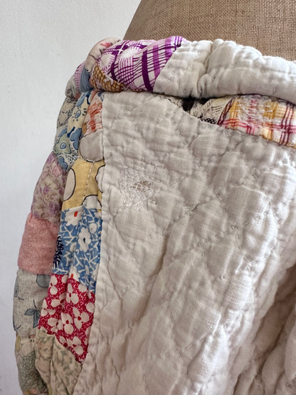 old quilt tuck short pants