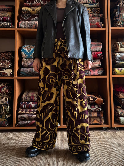 old coverlet tuck wide pants