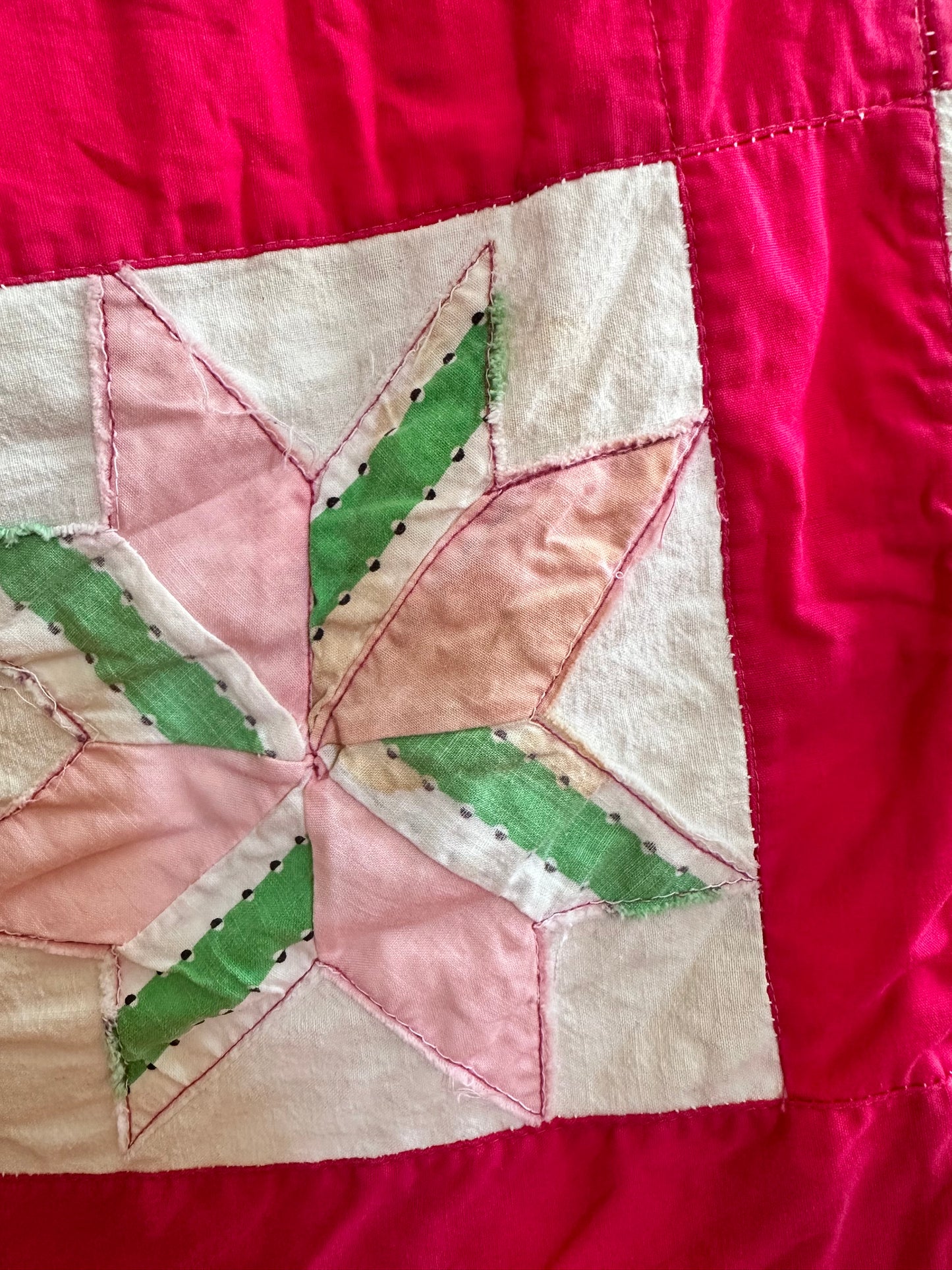 old quilt wide pants