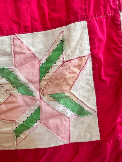 old quilt wide pants