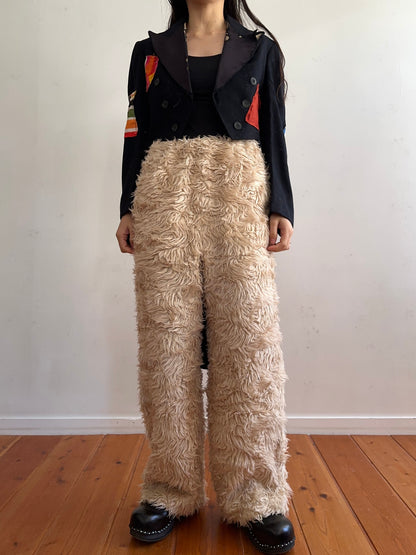 old fur pants /sand