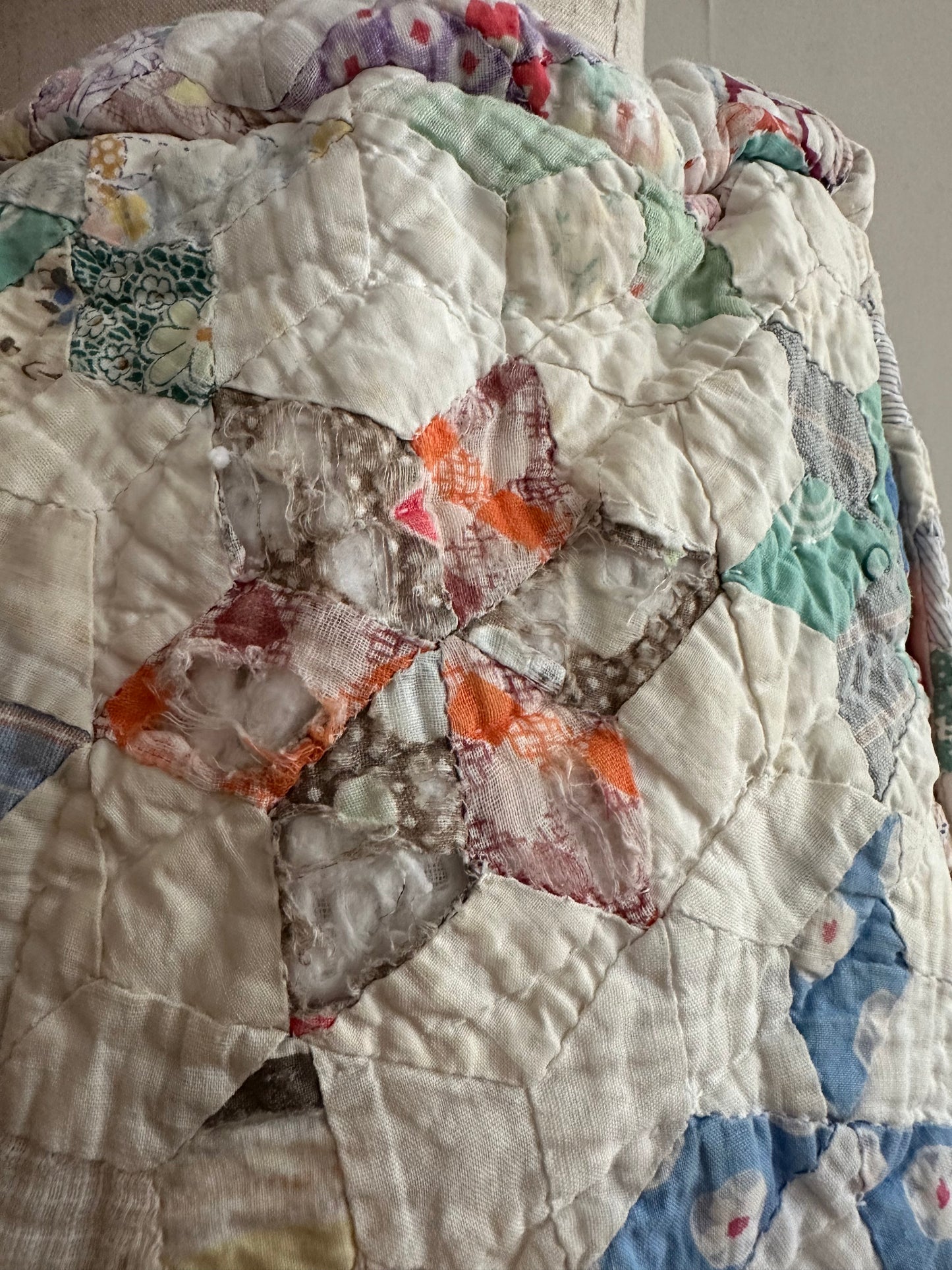 old quilt short pants