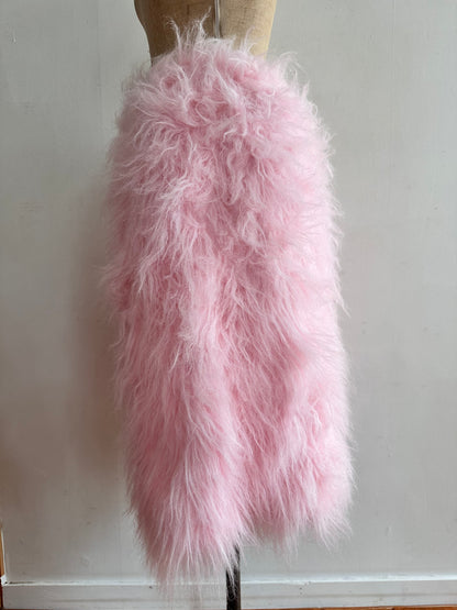 old fur half pants / pink