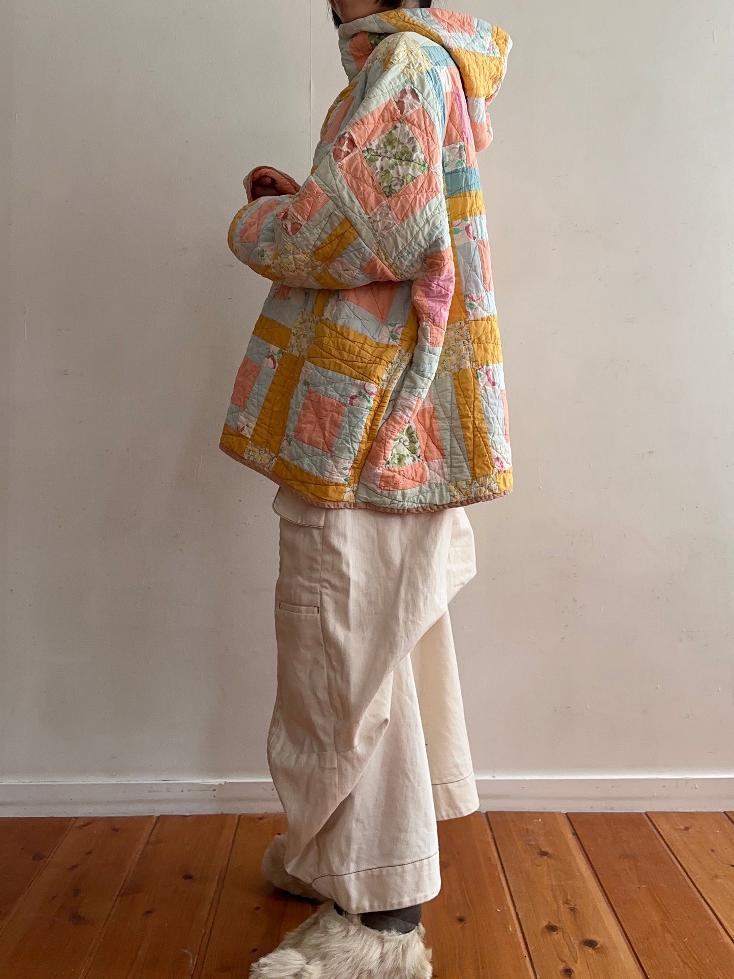 old quilt parka