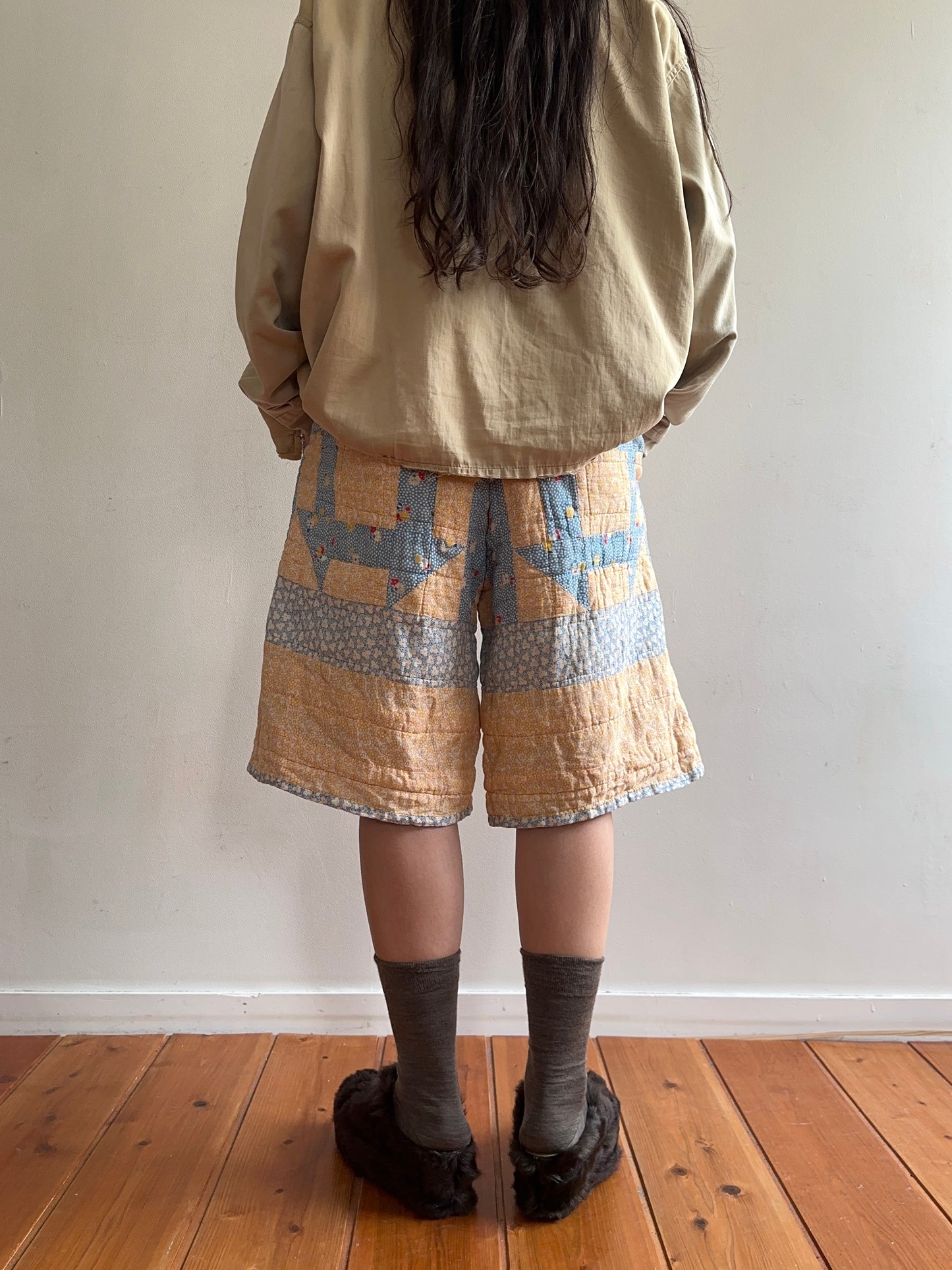 old quilt half pants