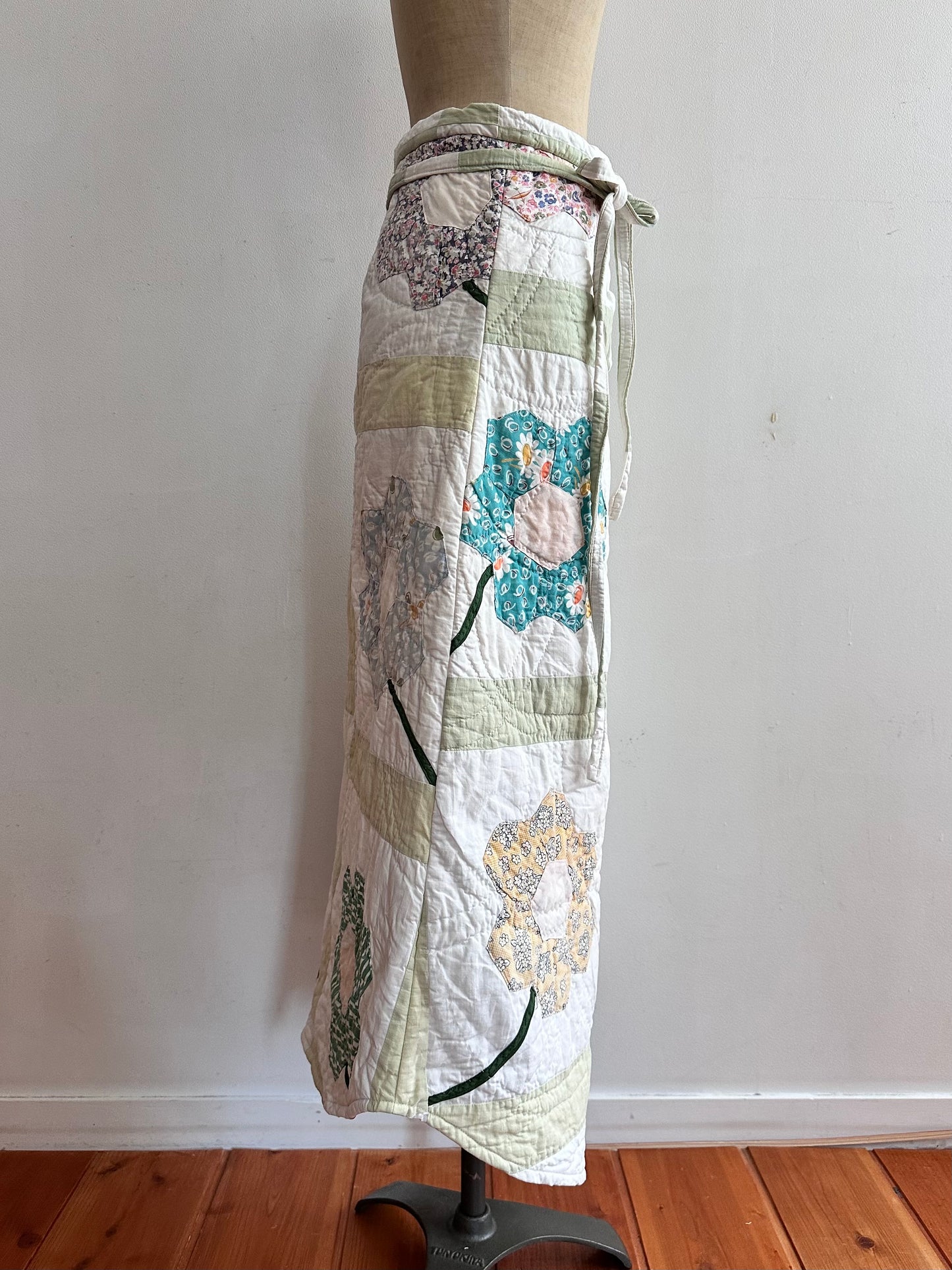 old quilt wrap skirt