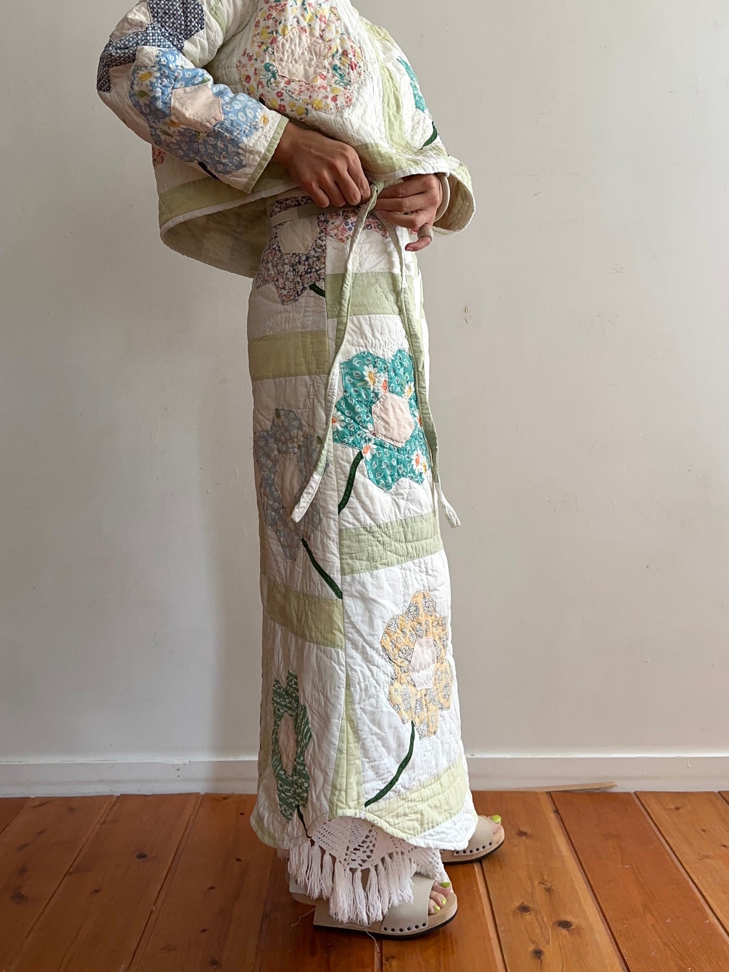 old quilt wrap skirt